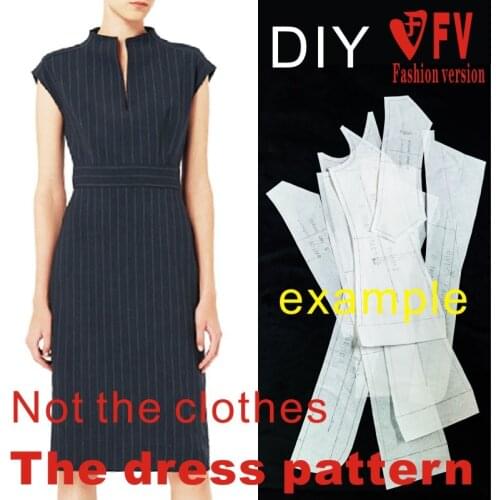 Dresses Sewing Pattern Template Cutting drawing Clothing DIY ((Not selling clothes)) BLQ-237