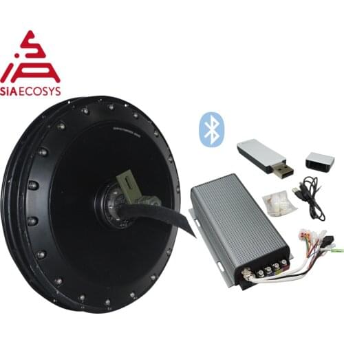 QS Motor 273 Spoke Hub Motor 4000W V3 90kph With SVMC72200 Sabvoton Controller For Electric Bicycle