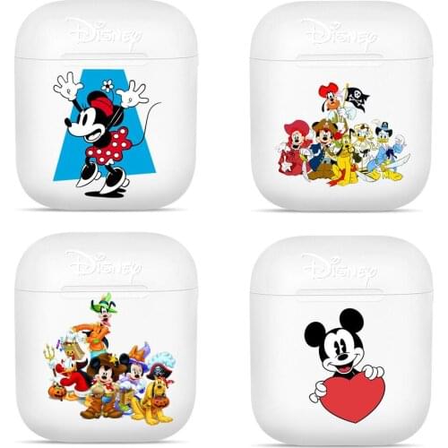 Disney Silicone Cases For Apple Airpods 1/2 Protective Shockproof Wireless Earphone Cover Charging Box Bags Hot