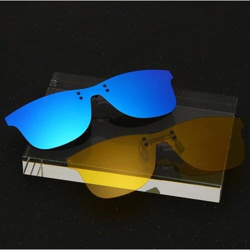 High Quality Polarized Sunglasses Men Flip-up Lens Driving Night Vision Car Driver Goggles Clip On Sun Glasses for Outside