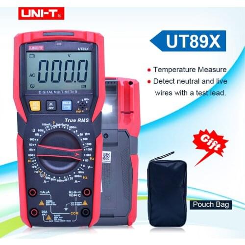 UNI-T UT89X TRMS multimeter tester ac dc Voltmeter Ammeter Capacitance Frequency Resistance tester with Temperature testing