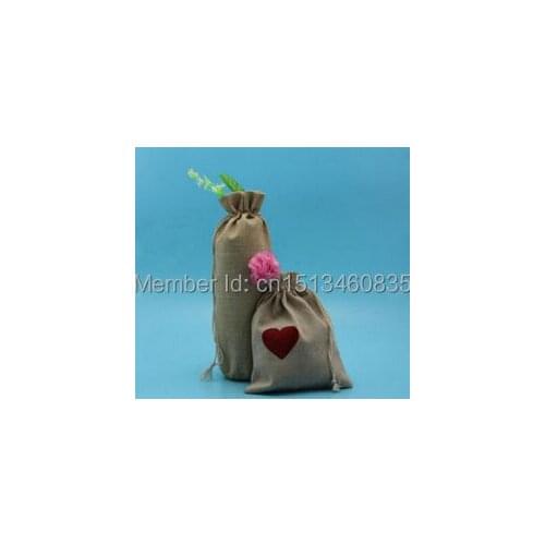 CBRL High quality jute linen cheap drawstring bag linen wine bag drawstring gift pouch custom gift bags for standard 750ml wine