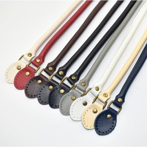 2 PCS Cowhide Leather Purse Handle Leather Bag Handle, Purse Strap Replacement Bag Holder for Bag Straps Replacement Accessories