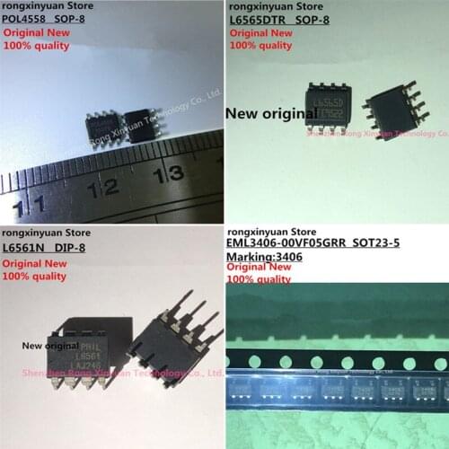 20 pcs/lot POL4558 L6565DTR L6565D L6565 L6561N L6561 EML3406-00VF05GRR EML3406 EML3406-00 3406 100% New original