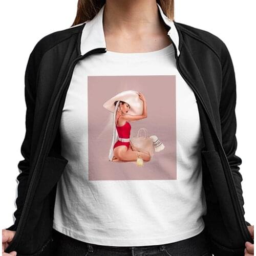 2021 Woman T-shirt Simplicity Harajcku T Shirt Hot Selling Sexy girl Printed Short Sleeve Vogue Sexy Girl Versatile Tshirt
