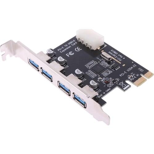4 Port USB 3.0 PCI-e Expansion Card PCI Express PCIe USB 3.0 Hub Adapter 4-port USB3.0 Controller USB 3 0 PCI E PCIe Express