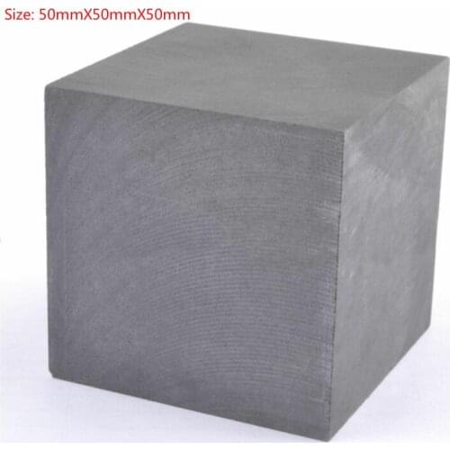 50x50x50mm high purity carbon graphite block plate 99.9% fine grain graphite ingot blank