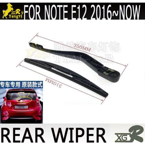 Xgr rear tail wiper kit black cover car care for NOTE E12 2016 from now accessory