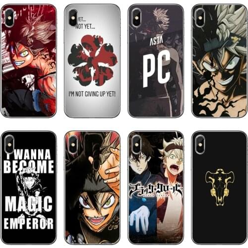 Black Clover Anime For Samsung Galaxy J8 J7 J5 Prime pro J3 A3 A5 A7 2018 2017 2016 soft cover case