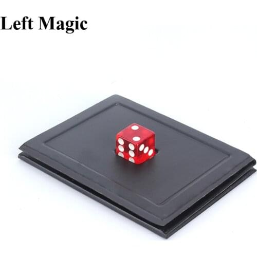Funny Dice Thru Mirror Magic Tricks Solid Through Solid Magic Magician Close Up Gimmick Props Mentalism