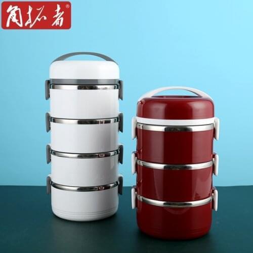 Insulation Pot Stainless Steel Lunch Box Multi Layer Large Capacity Picnic Bento Box Food Fiambrera Storage Container ED50TH
