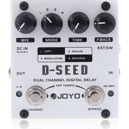 JOYO D-SEED Dual Channel Digital Delay Guitar Effect Pedal with Four Modes Free Shipping