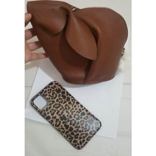 Genuine leather Bunny Purse Crafted Bag Cute Animal Rabbit Shaped Clutch Coin Purse Mini Crossbody Messenger Bags Wallet Custom