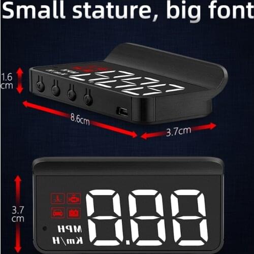 M3 Newest HUD Head-Up Display OBD2 Model Car-Styling Overspeed Warning Windshield Projector Alarm System Universal Auto