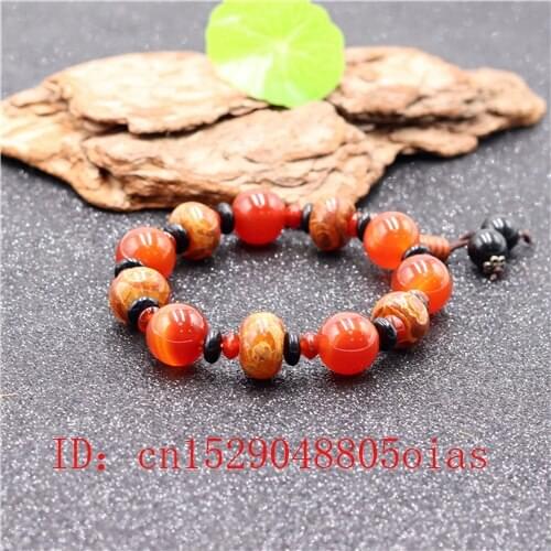 Natural Chinese Color Jade Stone Beads Bangle Elastic Agate Bracelet Fashion Charm Jewelry Carved Amulet Gifts for Women Men