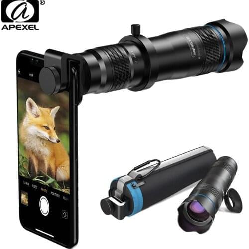 APEXEL 36X Phone Camera Lens Telescope Lens Telephoto Zoom HD Monocular + SelfieTripod With Remote Shutter For All Smartphones