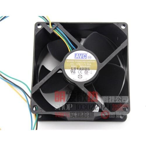 Original DS09238B12HPFAF 12V 0.90A 9CM 9038 4-wire PWM speed fan