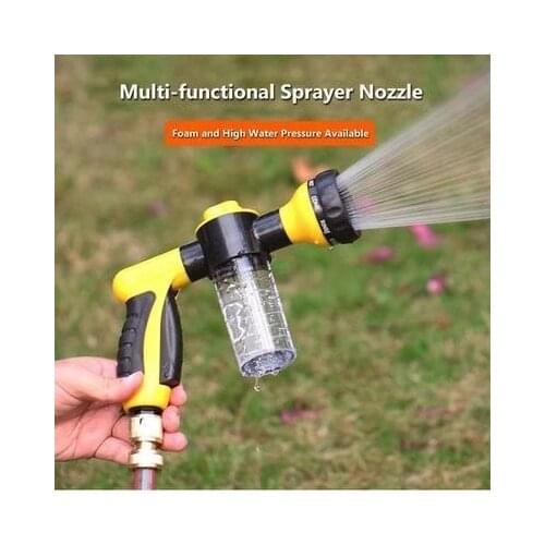 Jet Water Foam Blaster Gun High Pressure Multifunction Jet Spray Gun Soap Dispenser Hose Nozzle Car Wash Cleaning Tool Garden