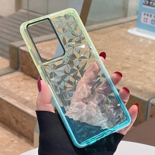 Diamond Pattern Shockproof Phone Case For Samsung A52 A72 A51 A71 A31 S21 Plus S20 S10 S9 S8 Note 20 Ultra Soft Clear Back Cover