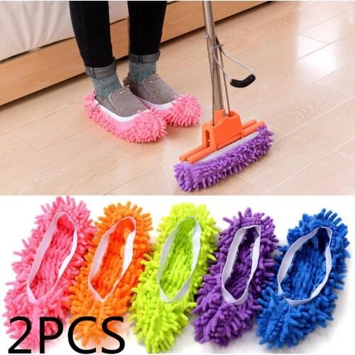 Floor Dust Microfiber Cleaning Slipper Lazy Shoes Cover Mop Window Cleaner Home Cloth Clean Cover Microfiber Mophead Overshoes