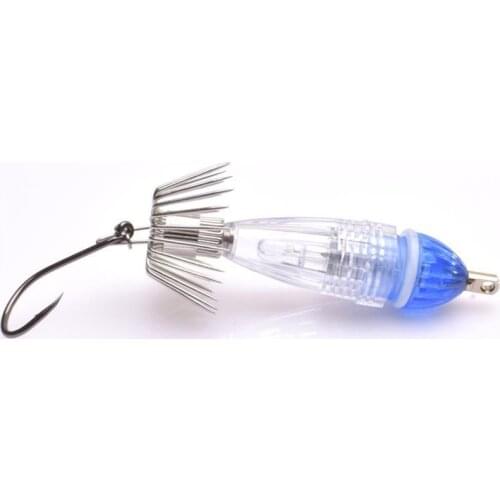 Sea fishing squid light with umbrella hook led underwater fishing light octopus light blowing tube to kill sea hare hook
