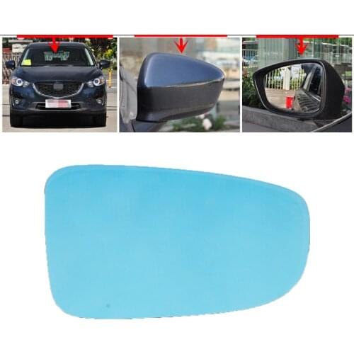 Brand New Power Heated Blue Wide Angle Sight Side Rear View Mirror Glasses For Mazda CX-5 CX-4
