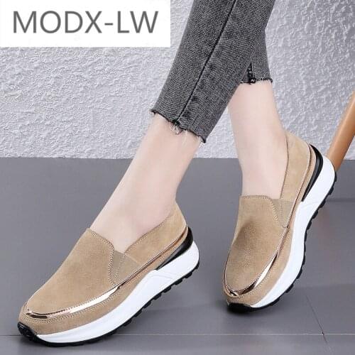 Womens shoes new casual loafers thick-soled high-top comfortable non-slip outdoor shoes hot fashion all-match sports shoes