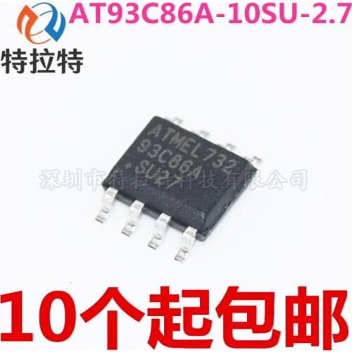 10pcs/lot Brand New & Original AT93C86A-10SU-2.7 93C86A SU27 Sop-8
