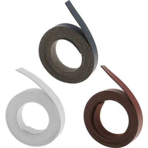 2 Meters DIY Pu Leather Craft Straps Strips 1.5cm Wide for Bag Handle Leathercrafts Supplies