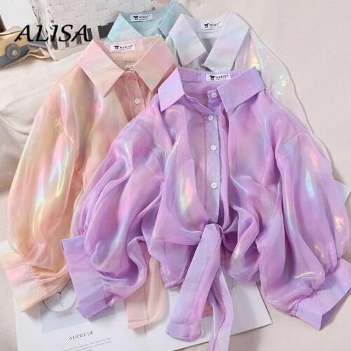 Прозрачные блузки Alisawang China At AliExpress