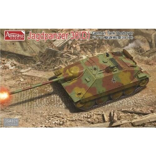 Amusing Hobby 35A021 1/35 Scale WWII German Jagdpanzer 38(D) Tank Destroyer model kit