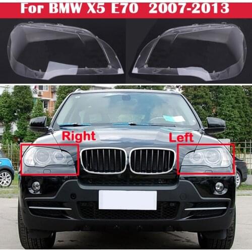 Car front Headlight glass headlamps transparent lampshade lamp shell E70 Headlight Cover lens for BMW X5 E70 2007-2013