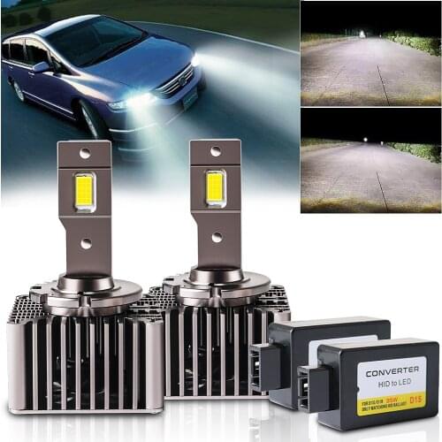 Xenplus DS2 2pcs Car Led Headlight D1S D2S D3S D8S D4S D5S 18000LM 3570 Chip Auto Light Bulb
