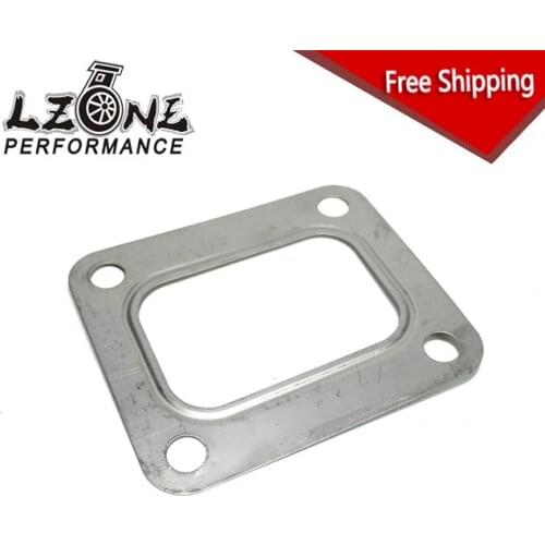 FREE SHIPPING - T04E T66 T70 GT35 GT40 T4 Turbo Turbine Inlet Gasket T4 Flange Gasket 4 Bolt 304 Stainless Steel