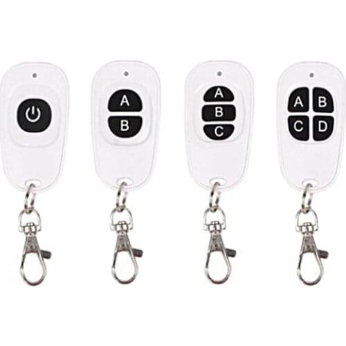 Wireless Remote Control Switch RF433MHz 1-4CH Used in Smart Home Garage Doors, Rolling Gates, Sliding Doors, etc