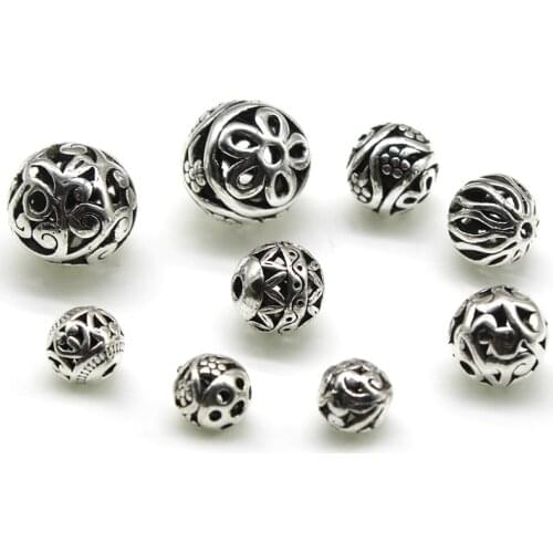 10pcs 8 10 14 mm Tibetan Silver DIY Handmade Metal Spacer Beads for Bracelet Making Charm Beads Accessories DIY Jewelry Making