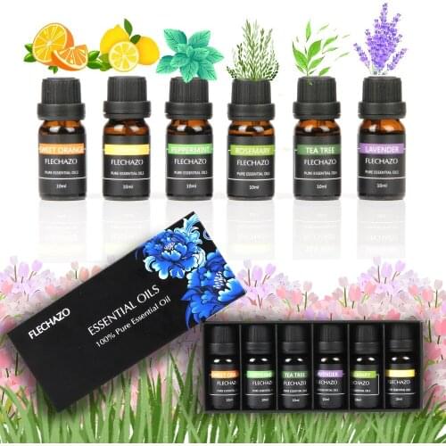 Pure Plant Essential Oils Natural 10ml Glass Bottle For Diffuser Burner Diffusor Body Relieve Stress Oil Skin Care Help Sleep
