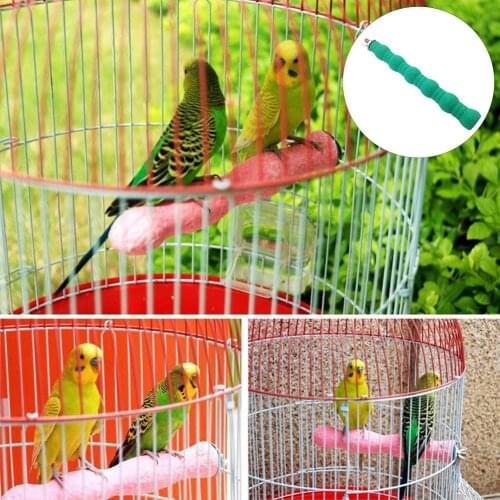 Pet Bird Parrot Wood Purple Green And Yellow Pendant Decorations Calabash Shape Stand Perch Platform Cage Hanging Decor Chew Toy