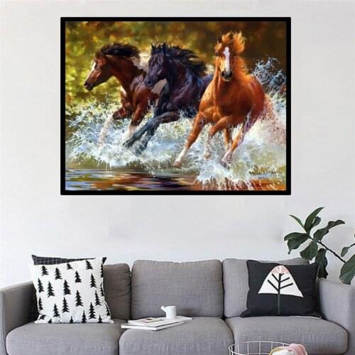 DIY Diamond Painting Painted Cartoon Animals Mosaic Embroidery Animal Cross stitch Embroidery Crafts Decoration Full diamond