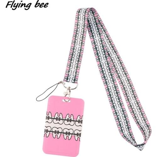 Flyingbee X2029 Tooth Bank Credit Card Holder Wallet Bus ID Name Work Card Holder For Doctor Dentist Card Cover Business Card