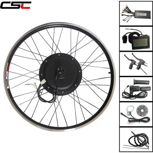 Ship from Russia US e-bike Conversion Kit 48V 1500W 20 24 26 27.5 28 29in 700C EBike Rear Motor Wheel LCD3 Brake regeneration