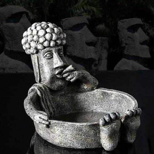 Creative Colossus Ashtray Resin Moai Ashtray Home Bedroom Decoration for friend Gift