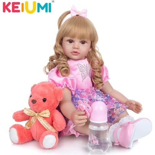 KEIUMI Fantasy 24Inch Reborn Doll Cloth Body Lovely Princess Toddler Doll Toy For Girl Childrens Day Gift Kids Birthday Present