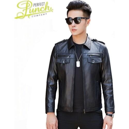 Autumn Spring Genuine Leather Motorcycle Jacket 100% Sheepskin Coat for Men Clothes 2021 Short Slim Fit SY1928F