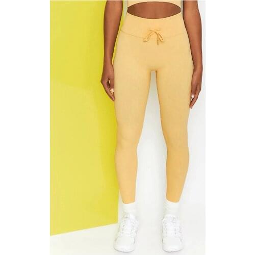 Yoga Pants Seamless Ribbing Sports Fitness Legging Women High Waist Thicken Gym Workout Scrunch Butt Running Training Leggings