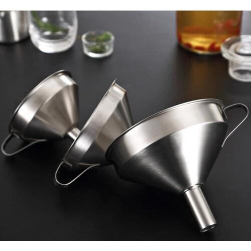Multifunctional Stainless Steel Kitchen Funnel Filter And Funnel To Sizes Funnel Removable Honey Kitchen 3 Clean S/M/L Easy H9B3