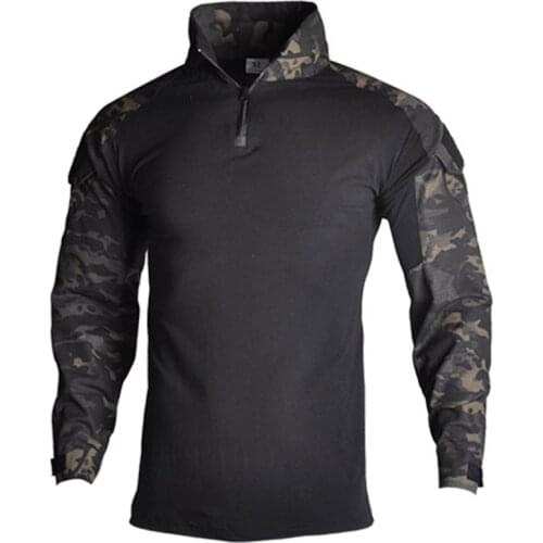 Men Camouflage Tactical T-shirts Summer Army Combat T Shirt Cotton Military T-shirt Airsoft Paintball Hunt Clothing Men