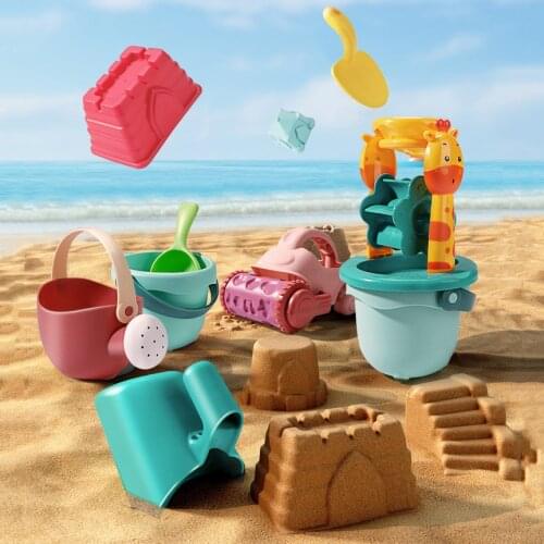 19Pcs Children Beach Toys Kit Baby Summer Digging Sand Tool with Shovel Water Game Play Outdoor Toy Set Sandbox for Boys Girls