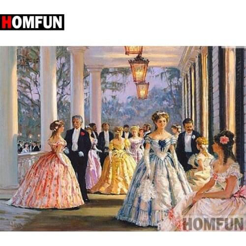 HOMFUN Full Square/Round Drill 5D DIY Diamond Painting "Character beauty"Embroidery Cross Stitch 5D Home Decor Gift A16312