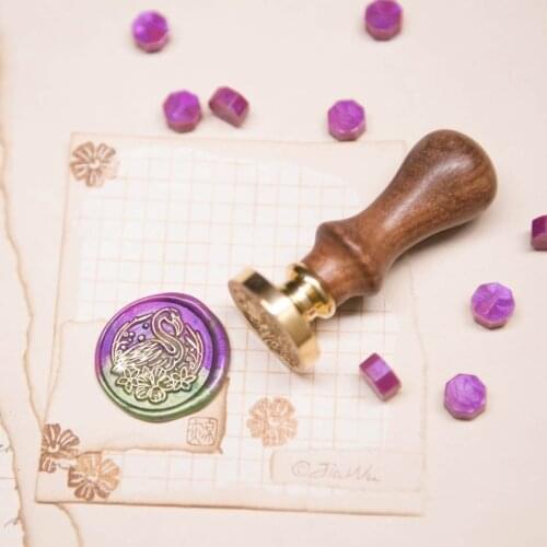 Flamingo original vintage wax seal stamp